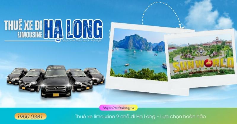 Hình ảnh nội thất tiện nghi bên trong một chiếc xe limousine cao cấp chạy tuyến Hà Nội Hạ Long, với ghế ngồi bọc da rộng rãi và cổng sạc USB.